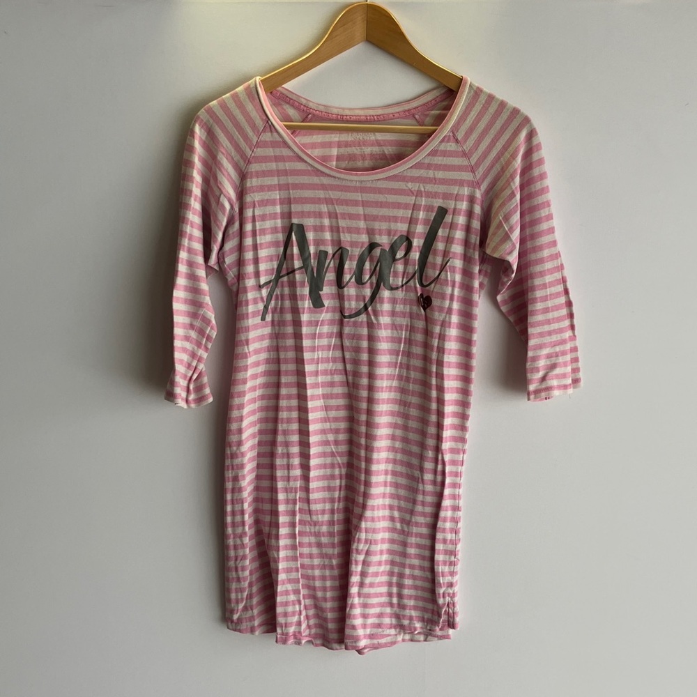 Pink Striped 'Angel' Top